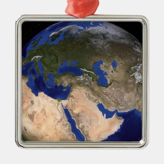 The Blue Marble Next Generation Earth 2 Metalen Ornament (Voorkant)
