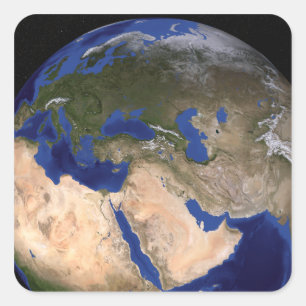 The Blue Marble Next Generation Earth 2 Vierkante Sticker