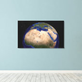 The Blue Marble Next Generation Earth 3 Canvas Afdruk (Insitu (Houten vloer))