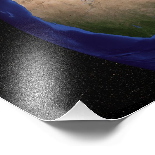 The Blue Marble Next Generation Earth 3 Foto Afdruk (Hoek)