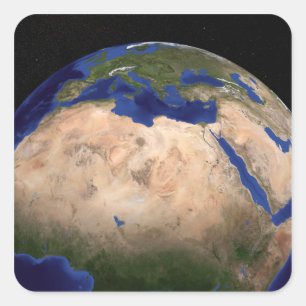 The Blue Marble Next Generation Earth 3 Vierkante Sticker