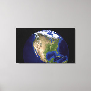 The Blue Marble Next Generation Earth 4 Canvas Afdruk