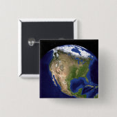 The Blue Marble Next Generation Earth 4 Vierkante Button 5,1 Cm (Voorkant /achterkant)