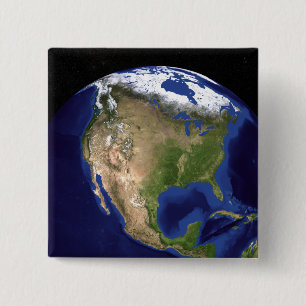The Blue Marble Next Generation Earth 4 Vierkante Button 5,1 Cm