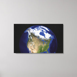 The Blue Marble Next Generation Earth 5 Canvas Afdruk