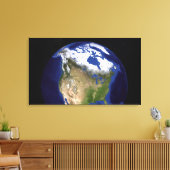 The Blue Marble Next Generation Earth 5 Canvas Afdruk (Insitu (Woonkamer))