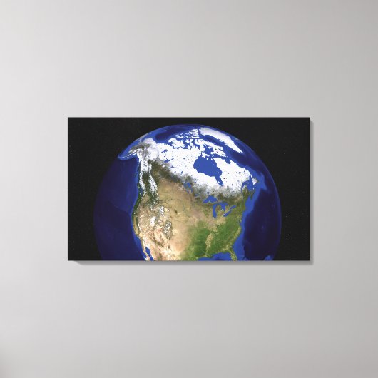 The Blue Marble Next Generation Earth 5 Canvas Afdruk (Voorkant)