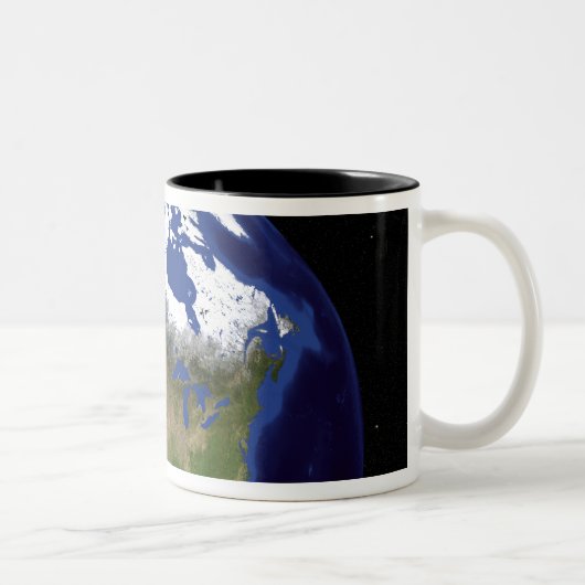 The Blue Marble Next Generation Earth 5 Tweekleurige Koffiemok (Rechts)