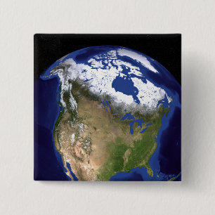 The Blue Marble Next Generation Earth 5 Vierkante Button 5,1 Cm