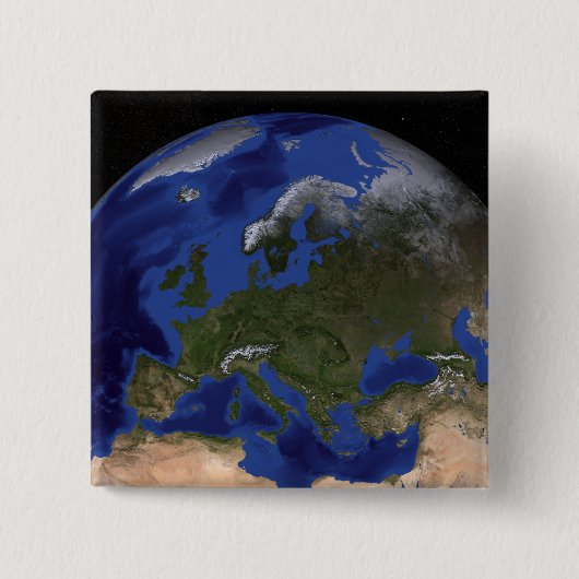 The Blue Marble Next Generation Earth 6 Vierkante Button 5,1 Cm (Voorkant)