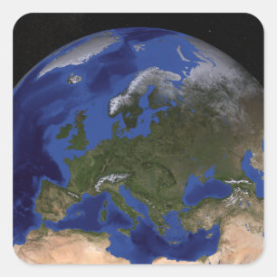 The Blue Marble Next Generation Earth 6 Vierkante Sticker