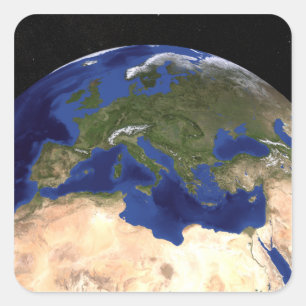 The Blue Marble Next Generation Earth 7 Vierkante Sticker