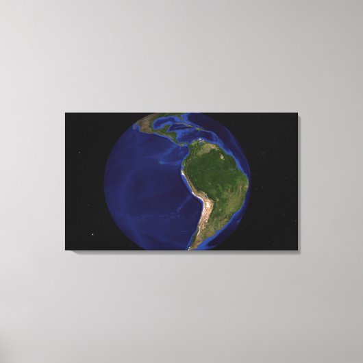 The Blue Marble Next Generation Earth 8 Canvas Afdruk (Voorkant)