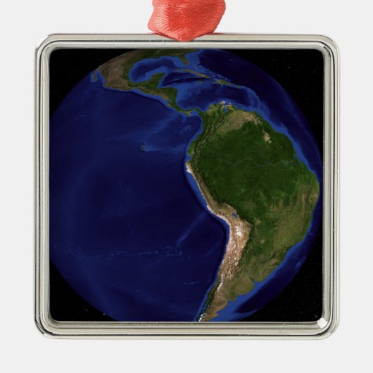 The Blue Marble Next Generation Earth 8 Metalen Ornament (Voorkant)