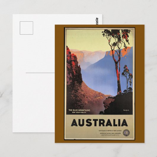 The Blue Mountains, Australia, Briefkaart (Voorkant / Achterkant)