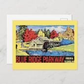The Blue Ridge Parkway Vintage Briefkaart (Voorkant / Achterkant)