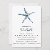 The Blue Starfish Bridesmaids Luncheon Weddenschap Kaart (Voorkant)