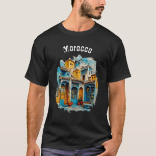 The Blue Tapestry: Chefchaouen's Classic Elegance T-shirt