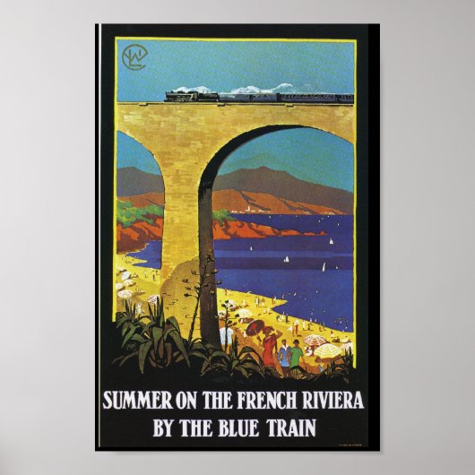 The Blue Train Summer on the French Riviera Poster (Voorkant)
