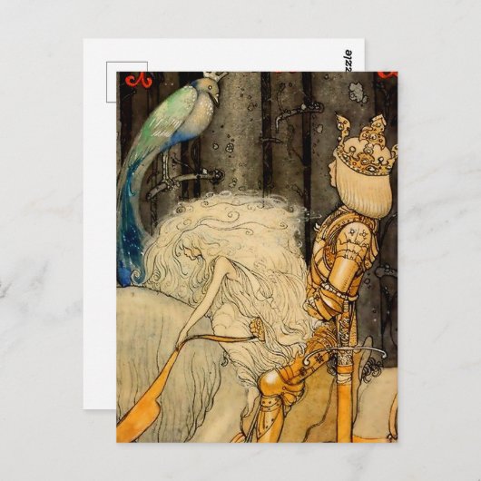 "The Bluebird" van John Bauer Briefkaart (Voorkant / Achterkant)