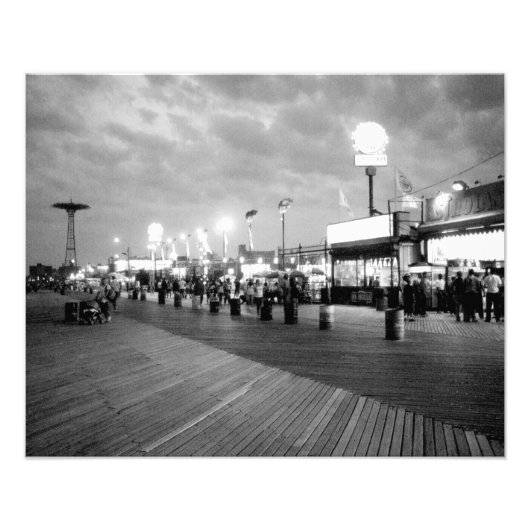 'The Boardwalk at Night' Fotoprint Foto Afdruk (Voorkant)
