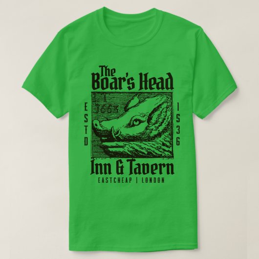 The Boars Head Inn and Tavern T-shirt (Design voorkant)