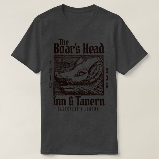 The Boars Head Inn and Tavern T-shirt (Design voorkant)