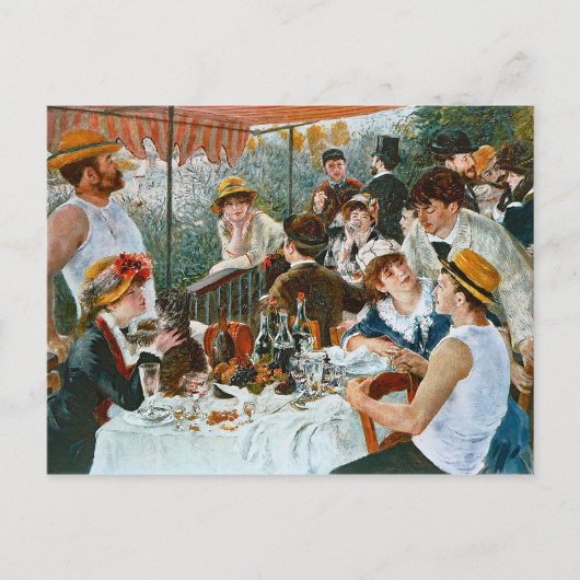 The Boaters' Lunch door Pierre-Auguste Renoir Briefkaart (Voorkant)