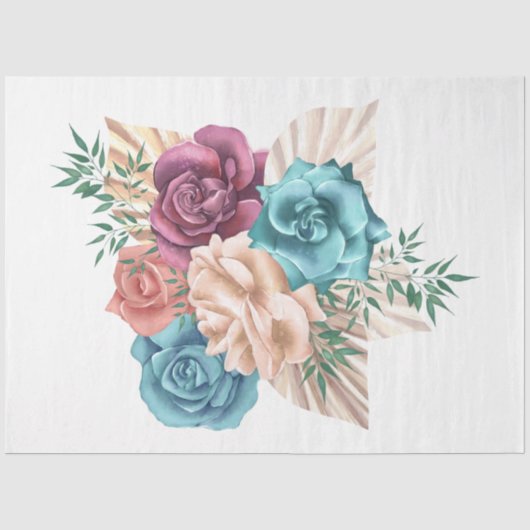 The Boho Boeket Serie Design 15 Tissuepapier (Voorkant)