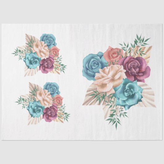 The Boho Boeket Serie Design 17 Tissuepapier (Voorkant)