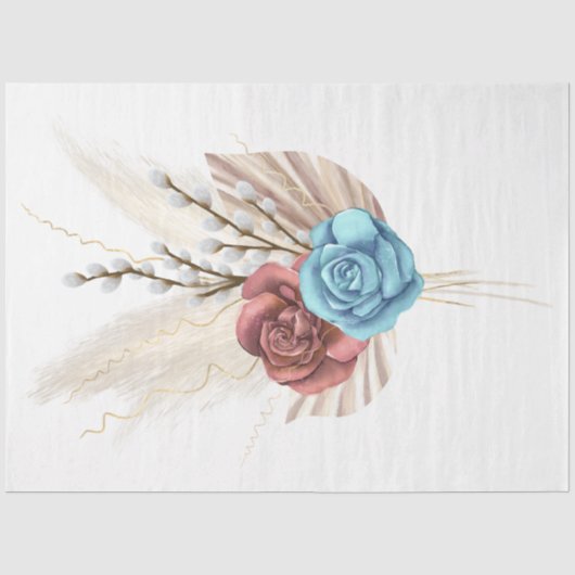 The Boho Boeket Serie Design 9 Tissuepapier (Voorkant)