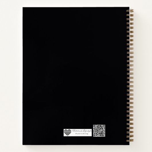 The Bold Command | Action Motivational Typography  Notitieboek (Achterkant)