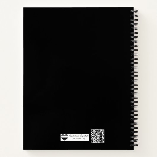 The Bold Command | Action Motivational Typography  Notitieboek (Achterkant)