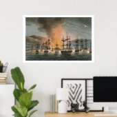 The Bombardment of Algiers, 27 augustus 1816, from Poster (Thuiskantoor)
