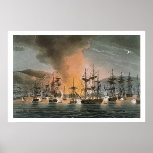 The Bombardment of Algiers, 27 augustus 1816, from Poster (Voorkant)
