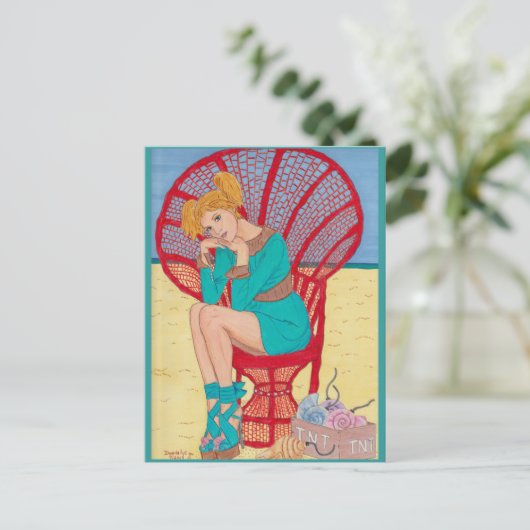 "The Bombshell" door Daedelys Briefkaart (Staand voorkant)