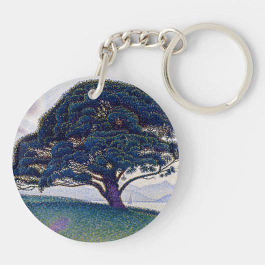 The Bonaventure Pine, Oil Painting, Paul Signac Sleutelhanger (Achterkant)