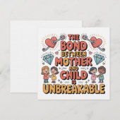 The Bond Between Mother And Child Is Unbreakable Kaart (Voorkant / Achterkant)