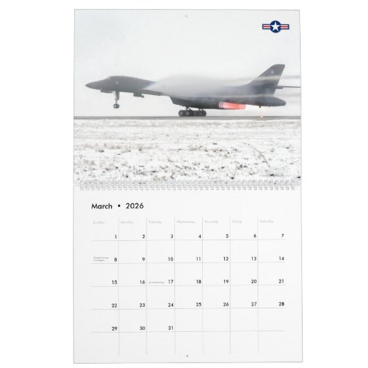 "THE BONE" - B-1B Lancer Kalender (Mar 2026)