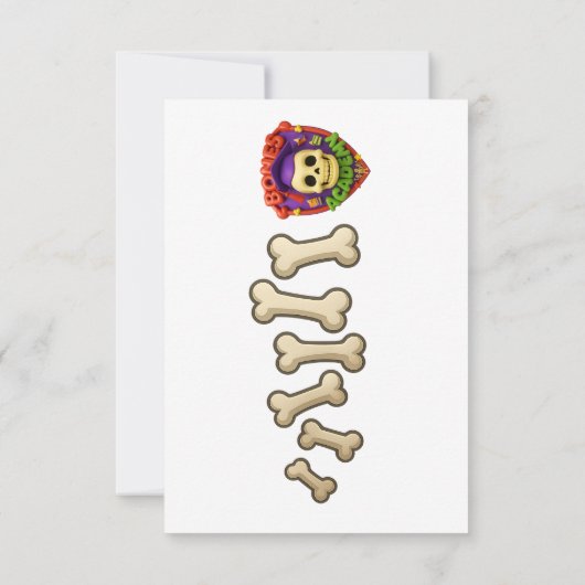 The Boneheads™ Party Kaart (Achterkant)