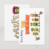 The Boneheads™ Party Kaart (Voorkant / Achterkant)