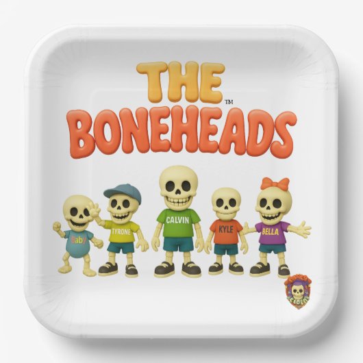 The Boneheads™ Party Plate Papieren Bordje (Voorkant)
