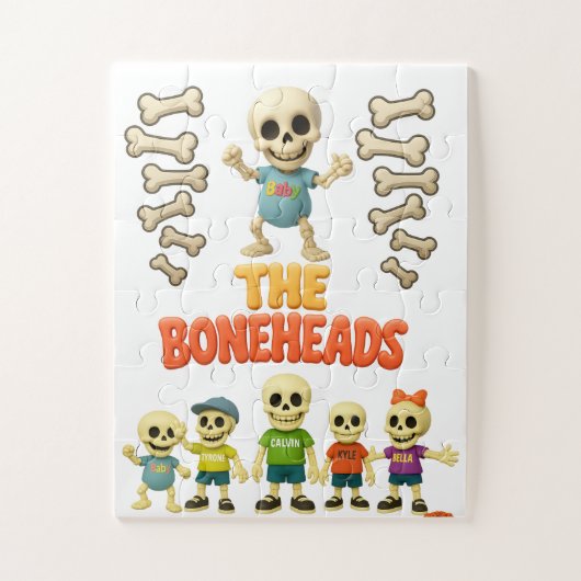 The Boneheads™ Puzzel – Met Baby (Verticaal)
