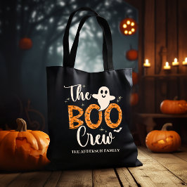 The Boo Crew Family Name Halloween Tote Bag