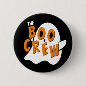 The Boo Crew Ghost Family Halloween Zwart Ronde Button 5,7 Cm (Voorkant)