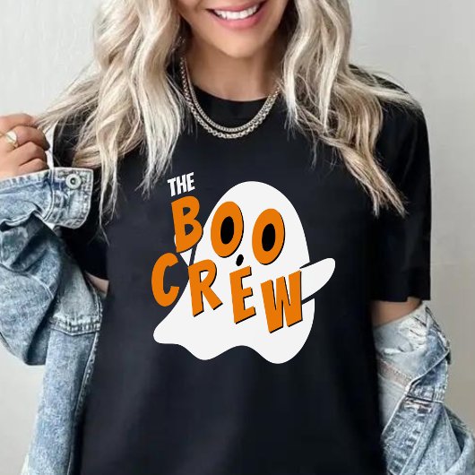 The Boo Crew Ghost Family Halloween Zwart T-shirt