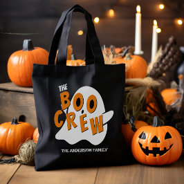 The Boo Crew Ghost Family Halloween Zwart Tote Bag