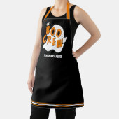 The Boo Crew Ghost Family Personeel Halloween Zwar Schort (Insitu)