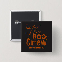 The Boo Crew Halloween Boo Knop Vierkante Button 5,1 Cm