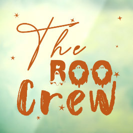 The Boo Crew Halloween Boo Raamsticker